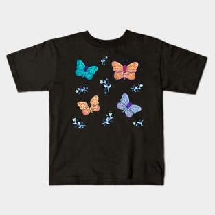 Colorful Butterfly Pattern Kids T-Shirt